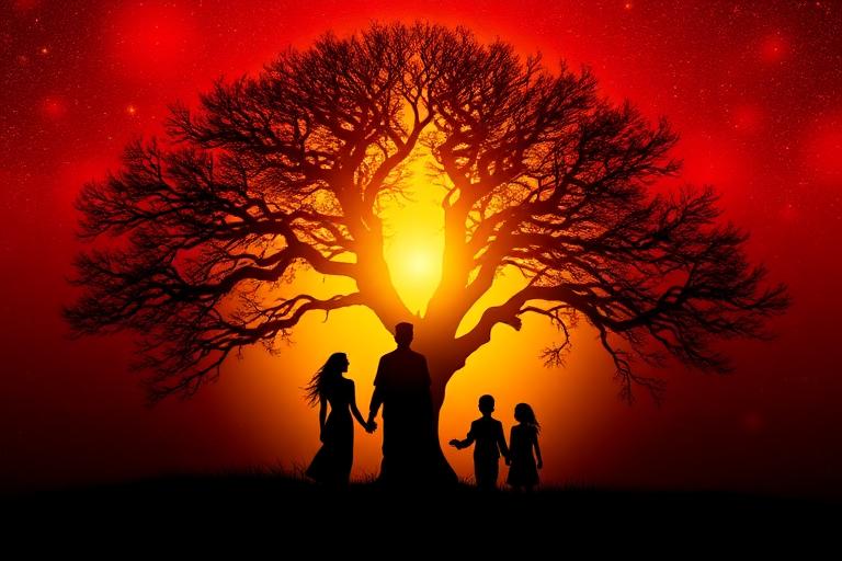 Solve Family Problems — symbolic spiritual illustration