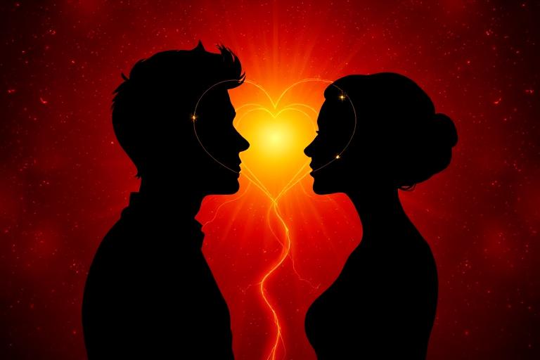 Husband & Wife Problems — symbolic spiritual illustration